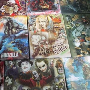 Funky People Red and Blue Art & Decals Collection